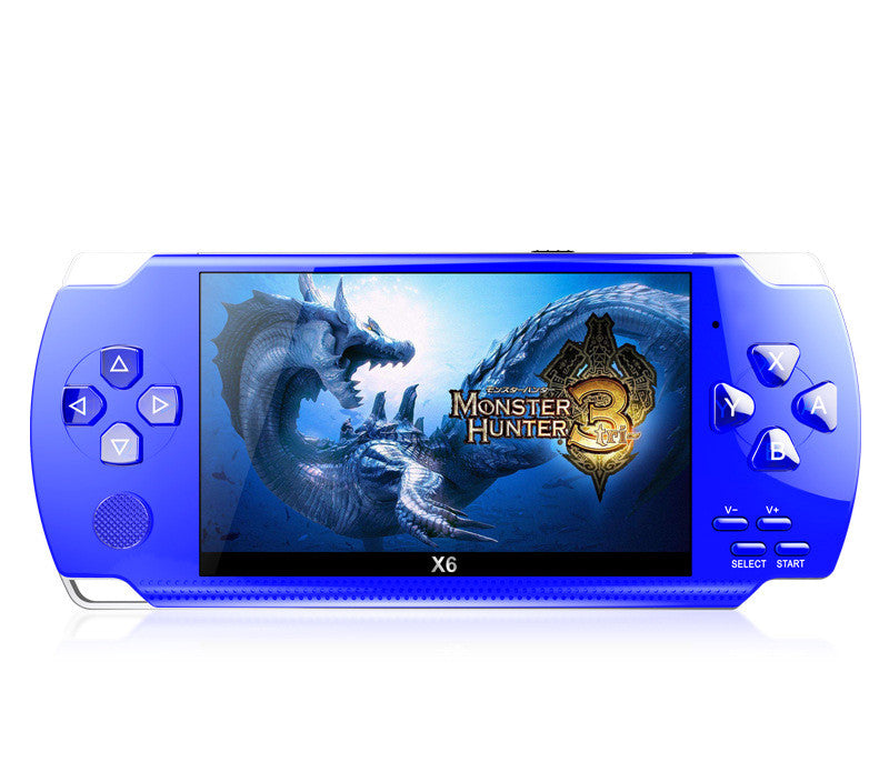 4.3 Inch PSP Handheld Game Console Arcade Blue USB 0 - Tophatter Daily Deals