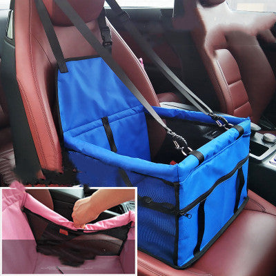 Basket Buckle With Cat And Dog Bag, Pet Car Seat, Anti-dirty Seat, Thickened Corgi Cushion Box Blue reinforcement 40to30to25cm 0 - Tophatter Daily Deals