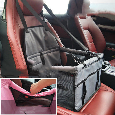 Basket Buckle With Cat And Dog Bag, Pet Car Seat, Anti-dirty Seat, Thickened Corgi Cushion Box Gray reinforcement 40to30to25cm 0 - Tophatter Daily Deals