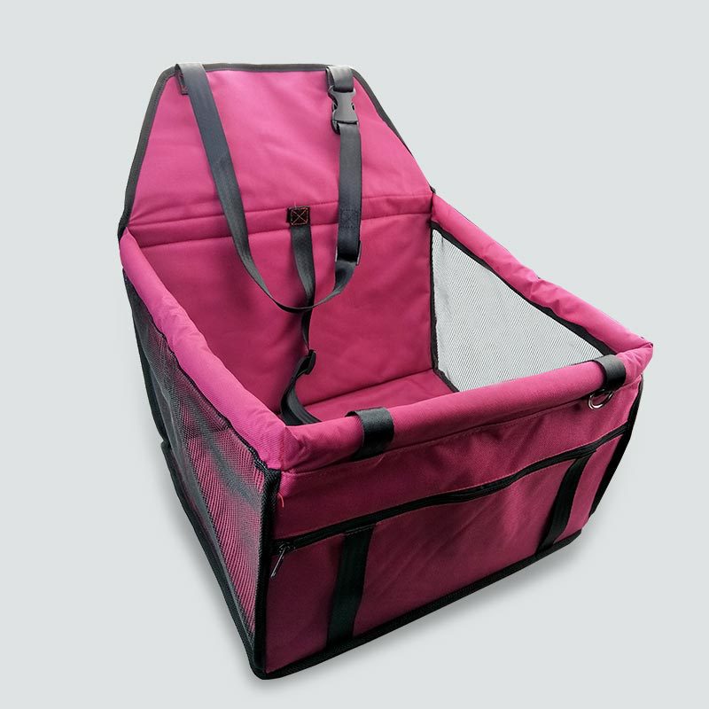 Basket Buckle With Cat And Dog Bag, Pet Car Seat, Anti-dirty Seat, Thickened Corgi Cushion Box Red 40to30to25cm 0 - Tophatter Daily Deals