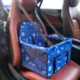 Basket Buckle With Cat And Dog Bag, Pet Car Seat, Anti-dirty Seat, Thickened Corgi Cushion Box Specific Edition Blue Footprin 40to30to25cm 0 - Tophatter Daily Deals