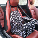 Basket Buckle With Cat And Dog Bag, Pet Car Seat, Anti-dirty Seat, Thickened Corgi Cushion Box Black Footprints Duo Duo Reinf 40to30to25cm 0 - Tophatter Daily Deals
