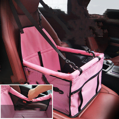 Basket Buckle With Cat And Dog Bag, Pet Car Seat, Anti-dirty Seat, Thickened Corgi Cushion Box Pink reinforcement 40to30to25cm 0 - Tophatter Daily Deals