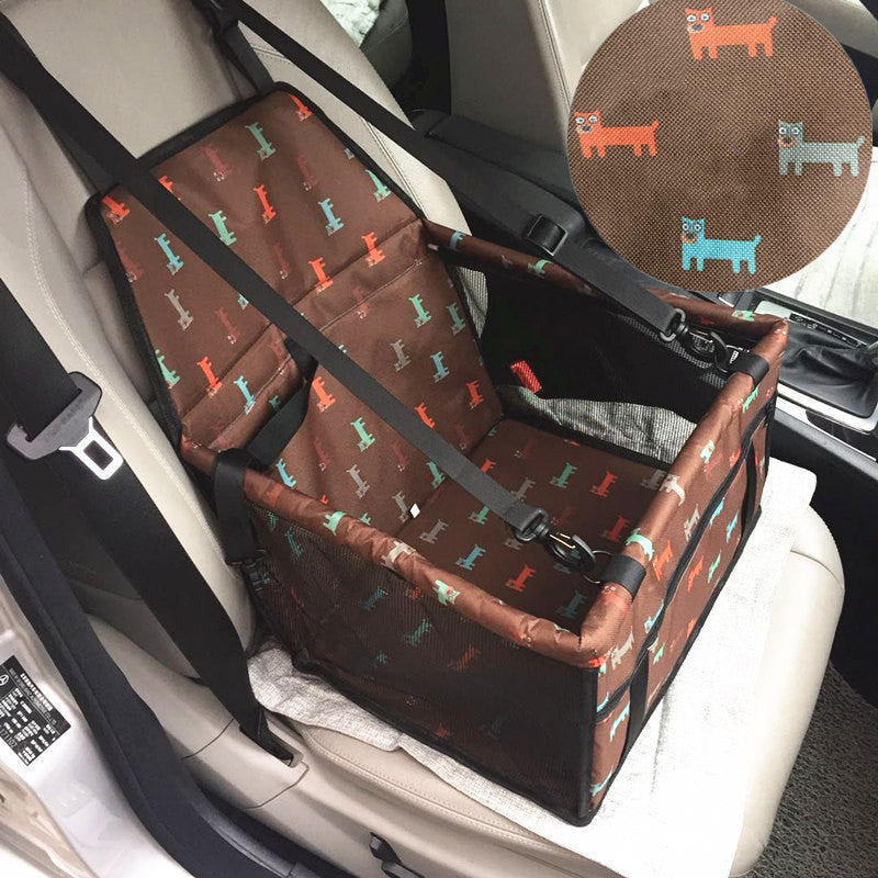 Basket Buckle With Cat And Dog Bag, Pet Car Seat, Anti-dirty Seat, Thickened Corgi Cushion Box Dog cartoon reinforcement 40to30to25cm 0 - Tophatter Daily Deals