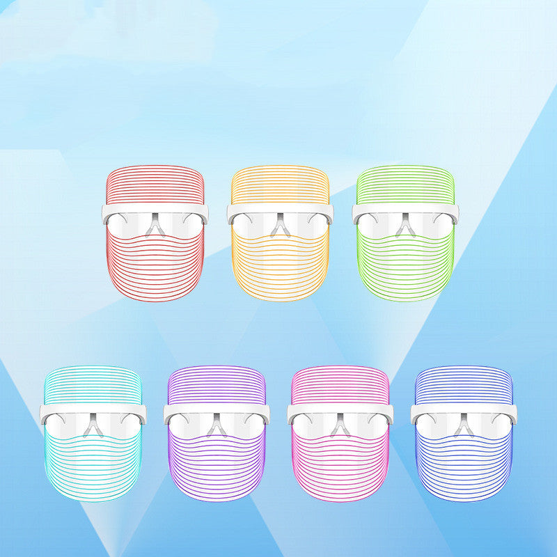 7 Color LED Mask Red Light Therapy Skin Rejuvenation Massager Beauty Home Skin Face Whitening Anti Aging SPA Device 0 - Tophatter Daily Deals