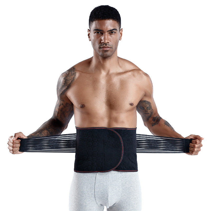 Back Support Weight Loss Brace Belt Lumbar Lower Waist Double Adjust Back Pain Relief Waist Support Sport Springs Belt 0 - Tophatter Daily Deals