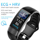 Body Temperature Smart Bracelet ECG Heart Rate Blood Pressure Blood Oxygen Health Test Sleep Exercise Waterproof 0 - Tophatter Daily Deals