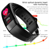 Body Temperature Smart Bracelet ECG Heart Rate Blood Pressure Blood Oxygen Health Test Sleep Exercise Waterproof 0 - Tophatter Daily Deals