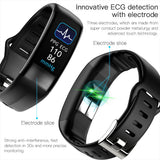 Body Temperature Smart Bracelet ECG Heart Rate Blood Pressure Blood Oxygen Health Test Sleep Exercise Waterproof 0 - Tophatter Daily Deals