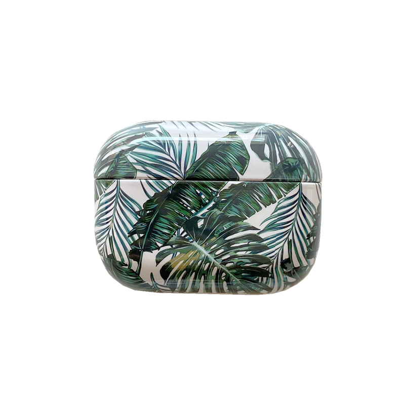 Banana Leaves Earphone Case For Cases Cute Soft Tropical Leaf Bluetooth Green 0 - Tophatter Daily Deals