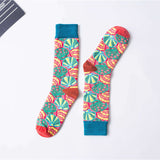 Autumn And Winter New European And American High Tube Socks All Cotton Women''s High Band Creative Street Hip Hop Women''s Socks Green 0 - Tophatter Daily Deals