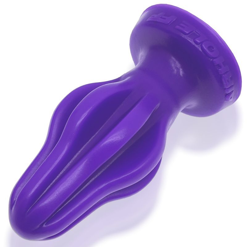 Airhole-1 Finned Buttplug Eggplant with Unique Finned Design > Anal Range > Butt Plugs - Tophatter Daily Deals