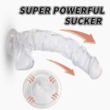Kennard Dong w Balls Clear L 25cm Long with Suction Base > Dildos > Realistic Dildos - Tophatter Daily Deals