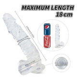 Kennard Dong w Balls Clear L 25cm Long with Suction Base > Dildos > Realistic Dildos - Tophatter Daily Deals