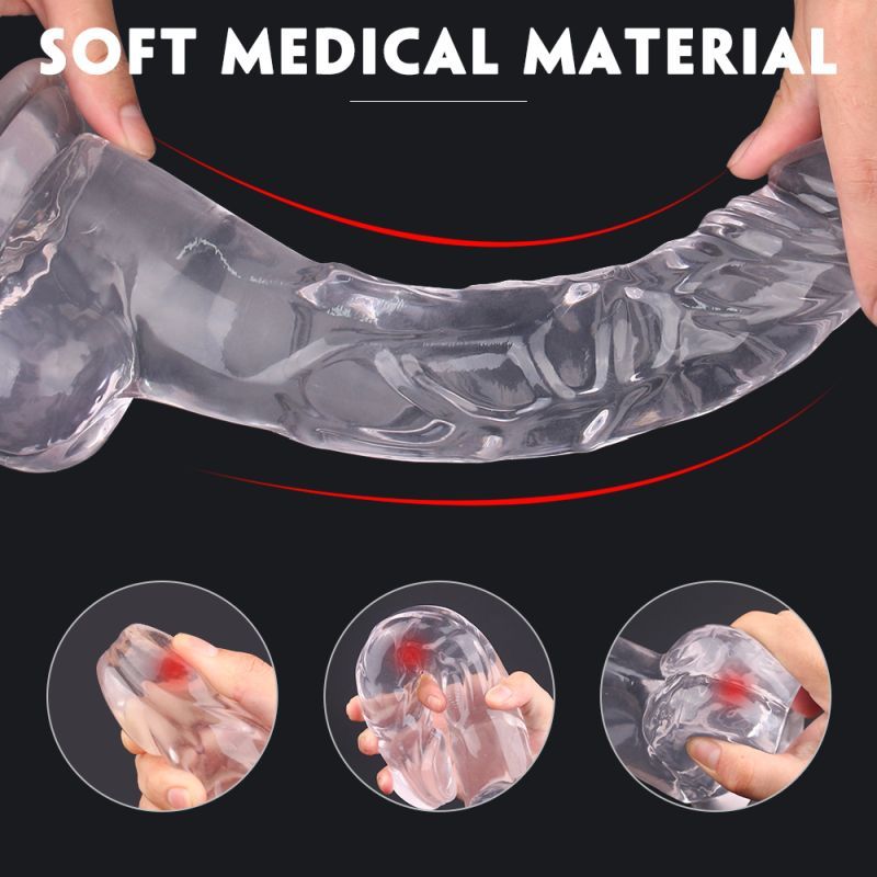 King Kong Dong with Balls Black XL – 32cm Long x 8cm Diameter Soft Realistic Dong > Dildos > Oversized Toys - Tophatter Daily Deals