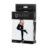 Glossy Wetlook Stockings w Lace Insert Eliza > Clothes > Womens Latex - Tophatter Daily Deals