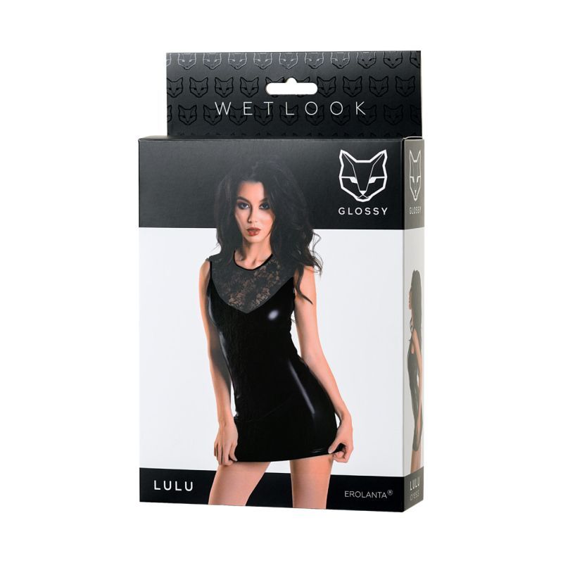 Glossy Wetlook Dress Lulu – Women's High-Gloss Dress in Sizes S to XL > Clothes > Dresses and Chemises - Tophatter Daily Deals
