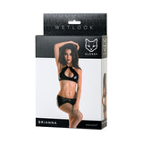 Glossy Brianna Wetlook Set – Glossy Wetlook Lingerie Set > Clothes > Lingerie Sets - Tophatter Daily Deals
