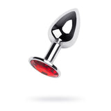 Silver Metal Anal Plug with Red Ruby Gem Small > Anal Range > Jewel Butt Plugs - Tophatter Daily Deals