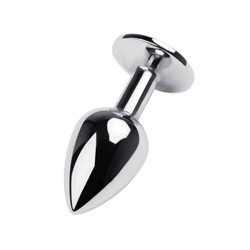 Silver Metal Anal Plug with Red Ruby Gem Small > Anal Range > Jewel Butt Plugs - Tophatter Daily Deals