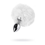 Silver Metal Anal Plug Small with White Faux Fur Tail > Anal Range > Tail Butt Plugs - Tophatter Daily Deals