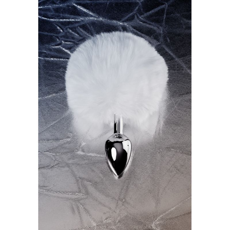 Silver Metal Anal Plug Small with White Faux Fur Tail > Anal Range > Tail Butt Plugs - Tophatter Daily Deals