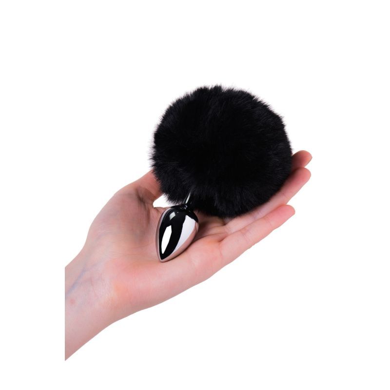 Silver Metal Anal Plug Small (Black Faux Fur) – Small Butt Plug > Anal Range > Tail Butt Plugs - Tophatter Daily Deals