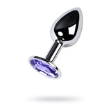 Silver Metal Anal Plug with Amethyst Crystal (Purple) – Small Anal Plug > Anal Range > Jewel Butt Plugs - Tophatter Daily Deals