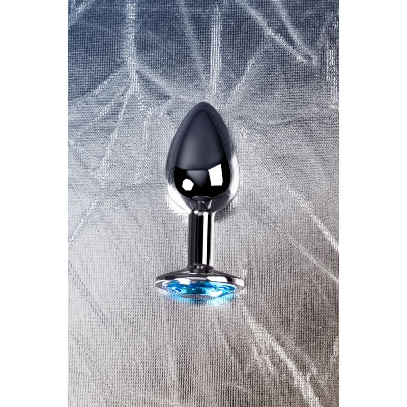 Silver Metal Anal Plug with Topaz Crystal Small > Anal Range > Jewel Butt Plugs - Tophatter Daily Deals