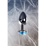 Silver Metal Anal Plug with Topaz Crystal Small > Anal Range > Jewel Butt Plugs - Tophatter Daily Deals
