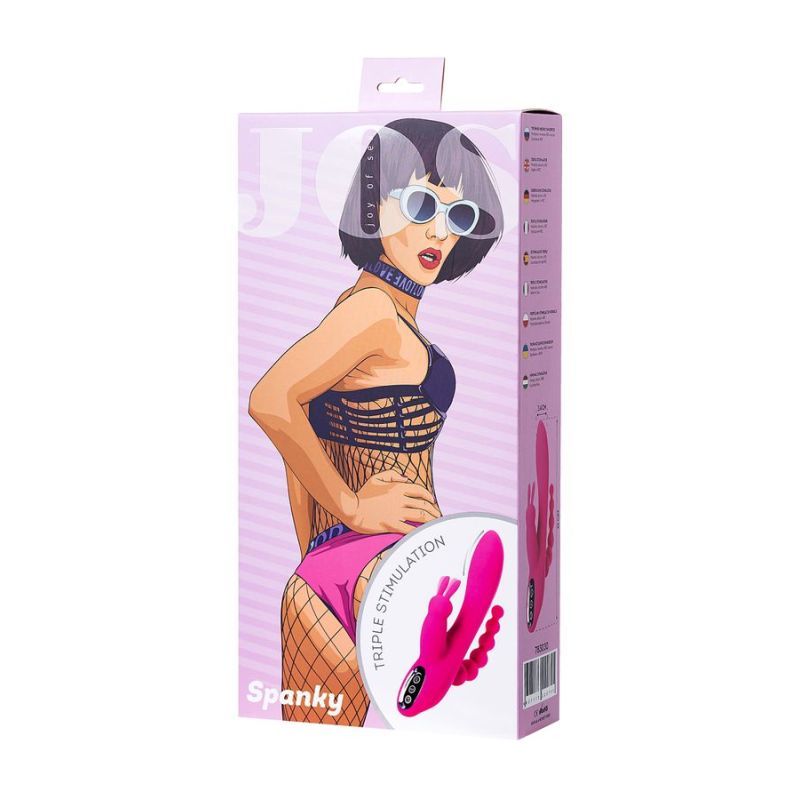 JOS Spanky Triple Stimulator 21CM Soft Silicone Vibrator > Vibrators > Ladies > Rabbit Multi - Tophatter Daily Deals