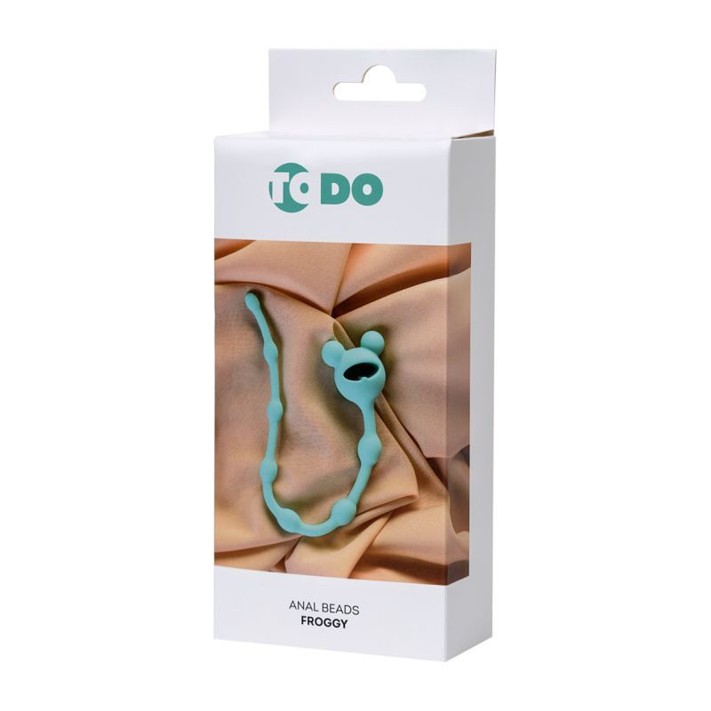 Todo Froggy Anal Chain in Teal for Beginners 27cm > Anal Range > Anal Beads - Tophatter Daily Deals