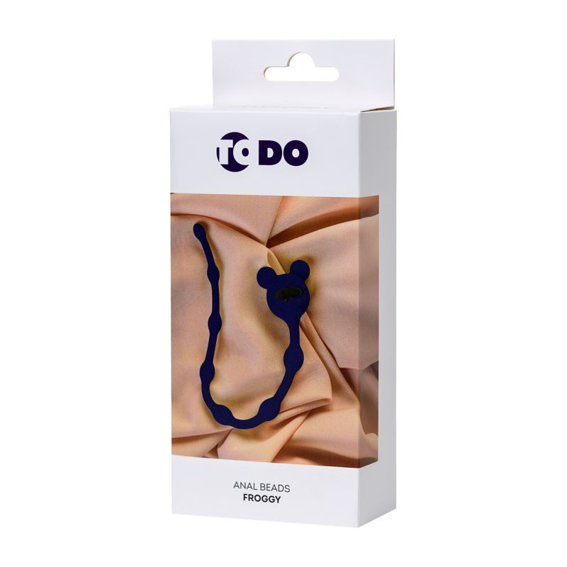 Todo Froggy Anal Chain Navy Blue 27cm > Anal Range > Anal Beads - Tophatter Daily Deals