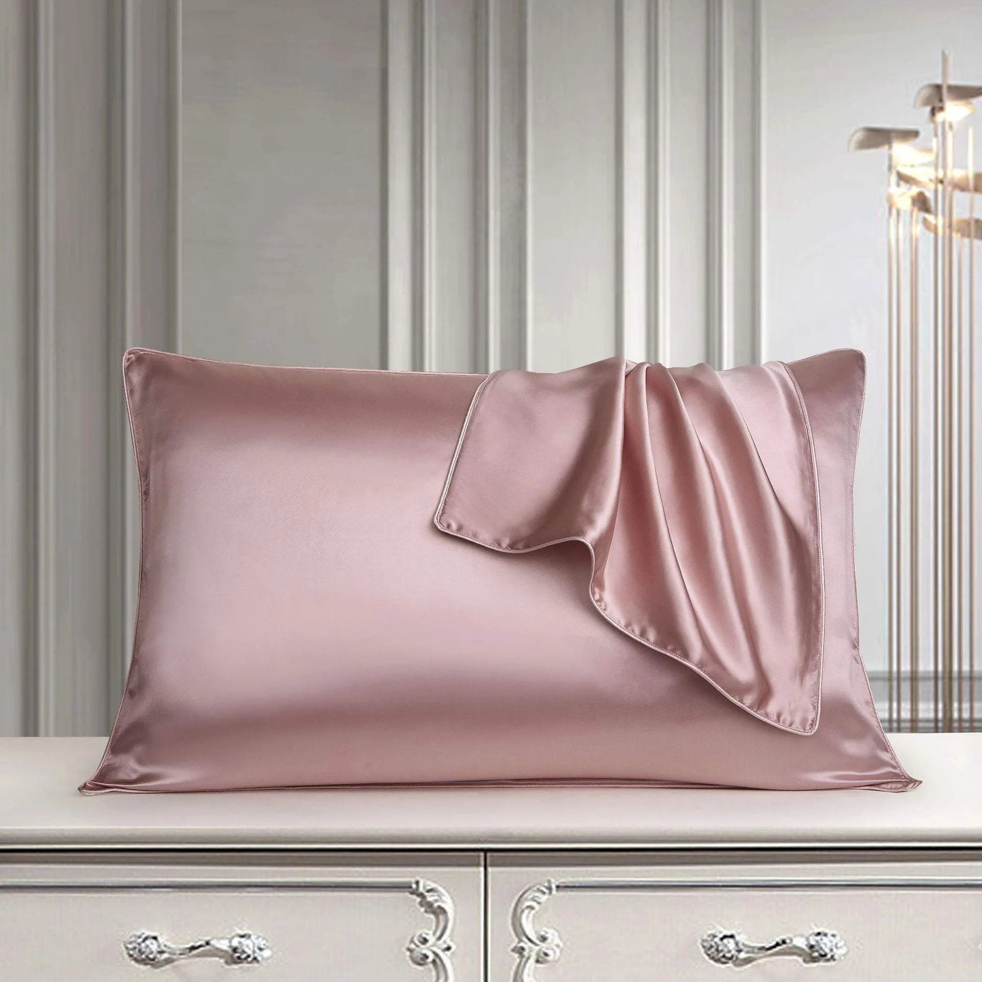 Silk Pillow Case Pure Silk Pillowcase Real Silk Pillowcase Natural Silk Pillowcase Humidifier - Tophatter Daily Deals