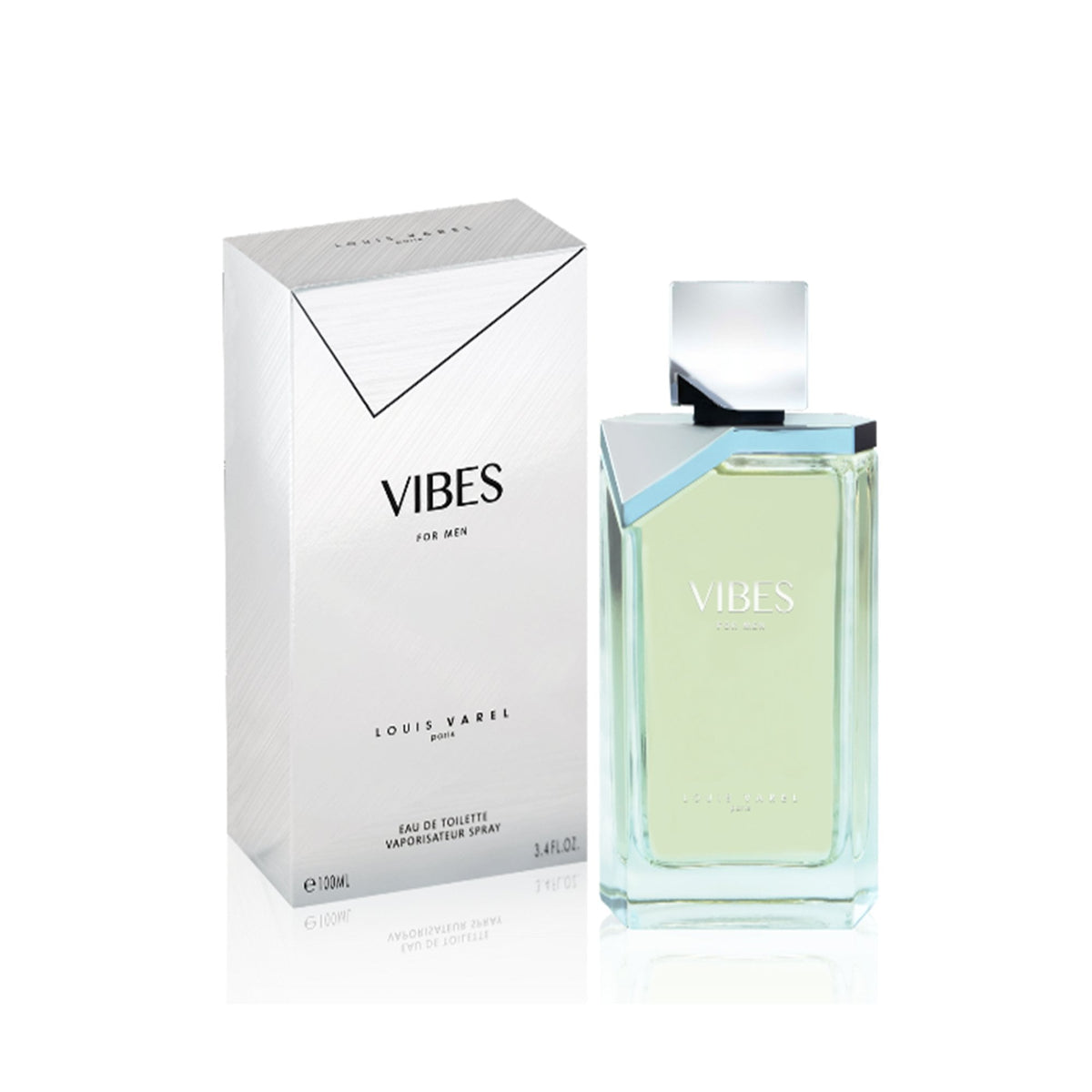 Louis Varel Vibes For Men Eau De Toilette 100ml Spray Default Title - Tophatter Daily Deals