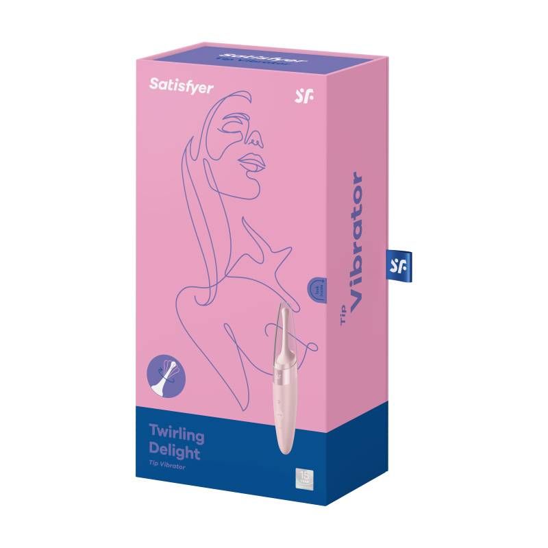 Satisfyer Twirling Delight Tip Stimulator (Rose) – Luxury Stimulator > Vibrators > Ladies > Clitoral Vibrators and Stimulators - Tophatter Daily Deals