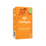 LifeStyles Ultra Thin – Micro-Thin Lubricated Condoms 53mm 20 Pack > Essentials > Condoms - Tophatter Daily Deals