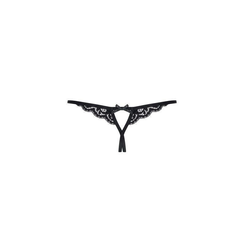 Crotchless Lace Thong Black > Clothes > Panties - Tophatter Daily Deals