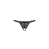 Crotchless Lace Thong Black > Clothes > Panties - Tophatter Daily Deals