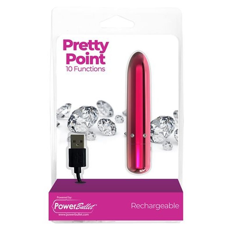Pretty Point 4in Power Bullet Pink Vibrator with 10 Functions > Vibrators > Mini Vibrators - Tophatter Daily Deals