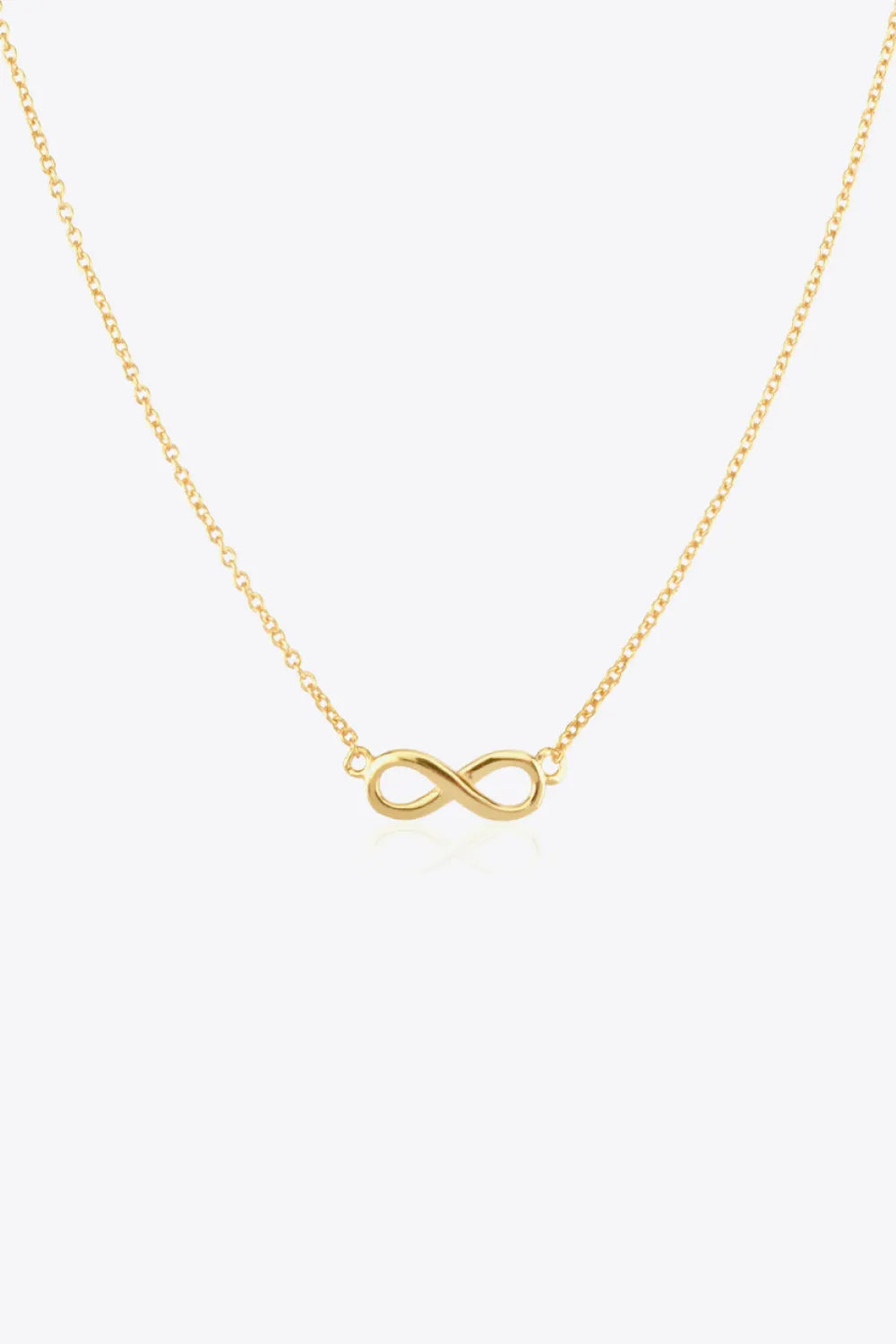 Figure 8 Lobster Clasp 925 Sterling Silver Necklace Gold One Size Necklaces - Tophatter Daily Deals