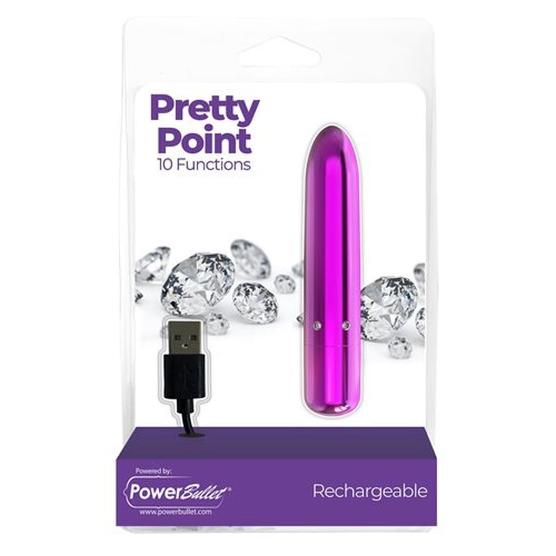 Pretty Point 4in Power Bullet Purple Vibrator for Pleasure > Vibrators > Mini Vibrators - Tophatter Daily Deals