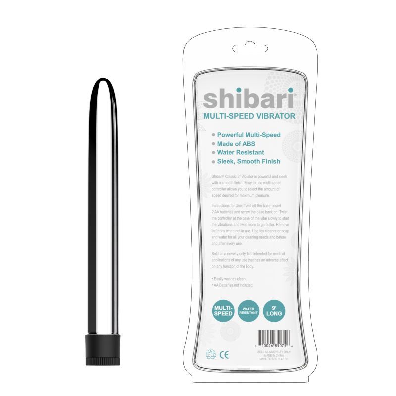 Shibari Multi Speed Vibrator 9 Inch Silver > Vibrators > Standard Vibrators - Tophatter Daily Deals