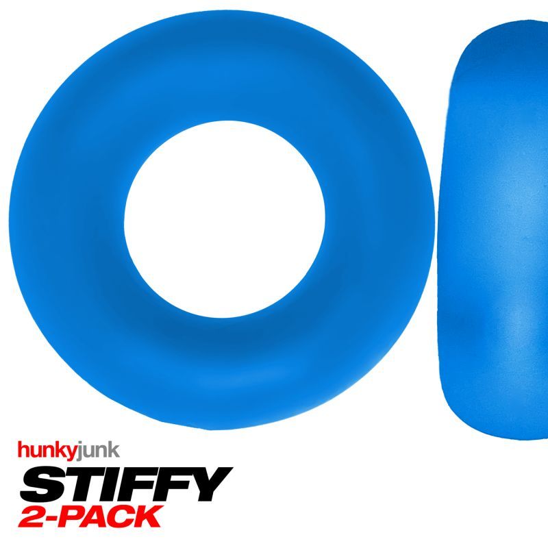 Stiffy 2 Piece Bulge Cockrings by HunkyJunk in Teal Ice > Cock Ring > Sets - Tophatter Daily Deals