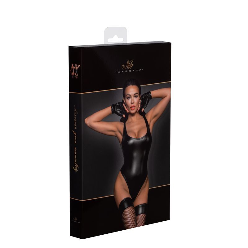 Power Wetlook Bodysuit with High Cut Leg > Clothes > Bodies and Playsuits - Tophatter Daily Deals