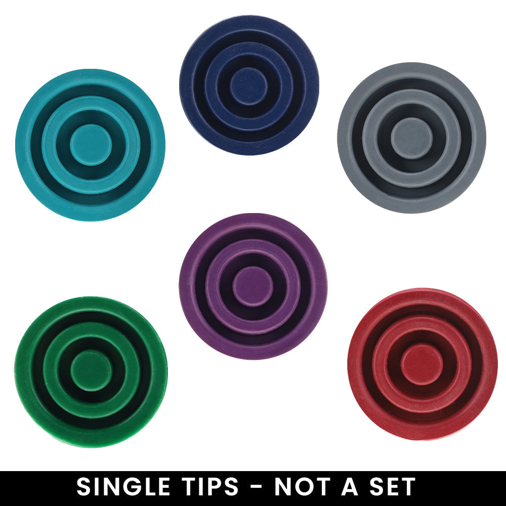 Stylish Designer Color Cane Tips: Premium 16mm Durable Rubber Walking Cane Tips - Tophatter Daily Deals