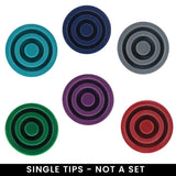 Stylish Designer Color Cane Tips: Premium 16mm Durable Rubber Walking Cane Tips - Tophatter Daily Deals