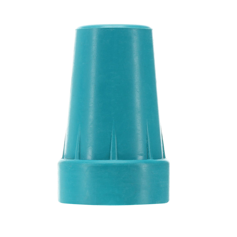 Stylish Designer Color Cane Tips: Premium 16mm Durable Rubber Cyan (Teal Blue) Walking Cane Tips - Tophatter Daily Deals