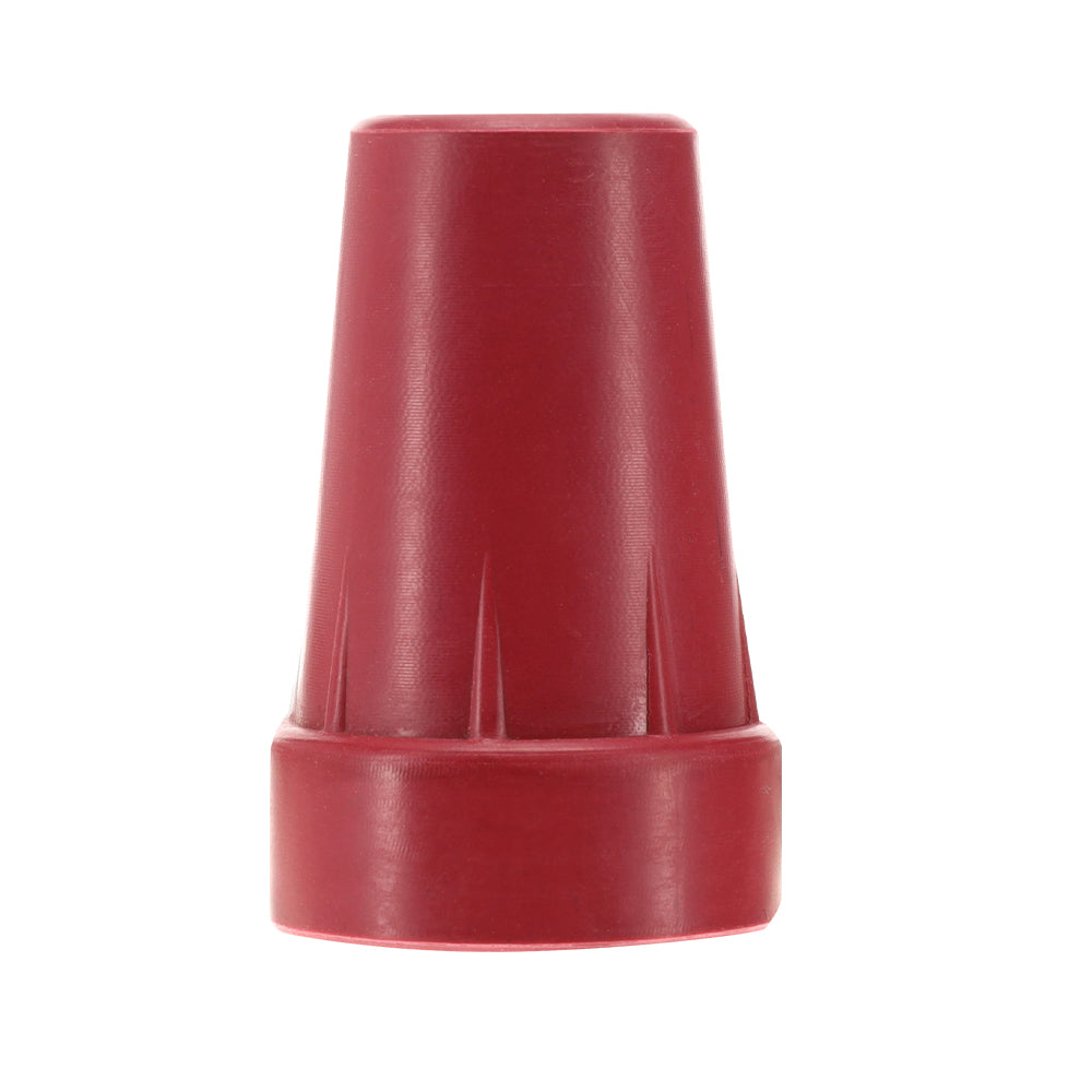 Stylish Designer Color Cane Tips: Premium 16mm Durable Rubber Deep Red Walking Cane Tips - Tophatter Daily Deals