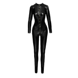 Long Button-Up PVC Overall Lingerie With Curved Seam Design > Clothes > Womens Latex - Tophatter Daily Deals